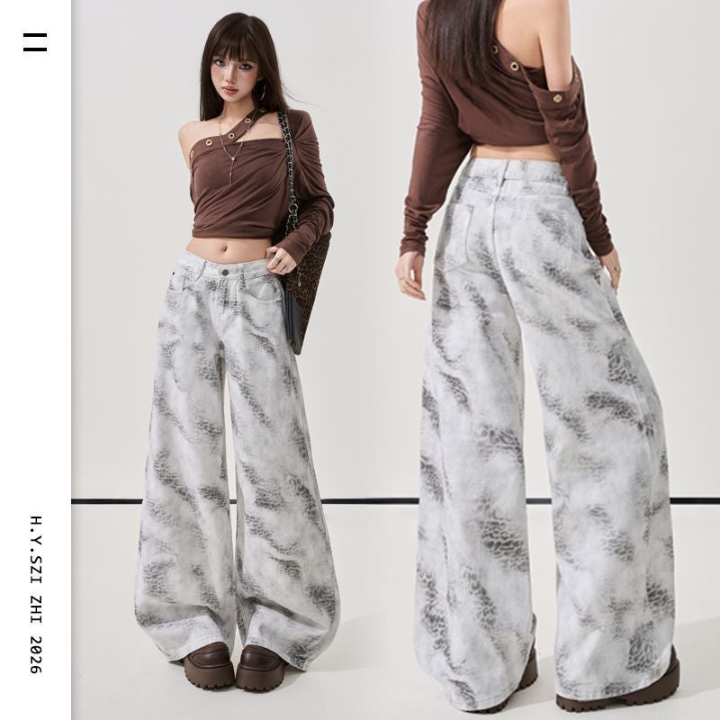 Unisex Classic Denim Jeans Loose Fit Daily Outdoor Wear - Image 2