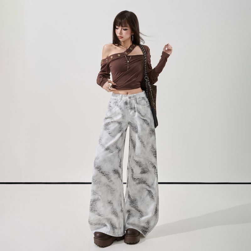Unisex Classic Denim Jeans Loose Fit Daily Outdoor Wear - Image 3
