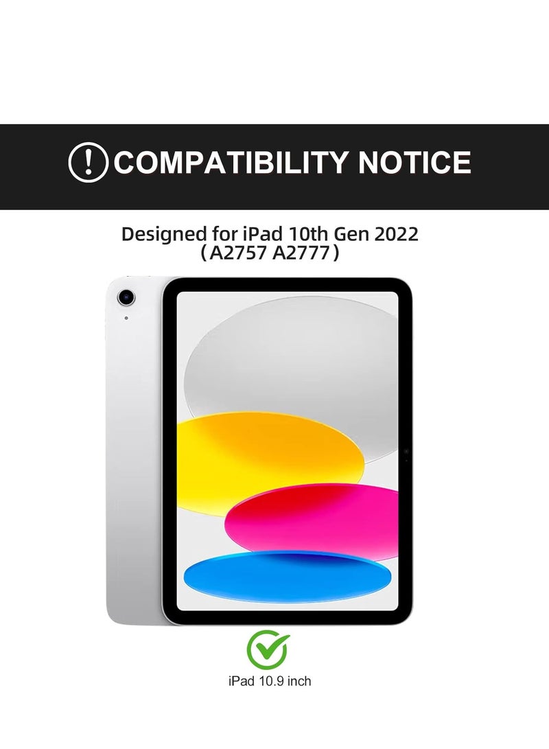 JAJEEK iPad 10th Generation Keyboard Case 10.9" 2022 | Slim Smart Keyboard Case for iPad 10th Gen 2022 | Detachable Wireless Bluetooth Keyboard | Pencil Holder | Lightweight and Protective Case | Black - Image 2