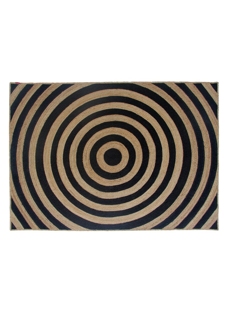 Ramsha Handmade jute rug durable br-072 250x350 cm natural and black color carpet rug rectangular rug for bedroom, living room carpet,dining room. - Image 3