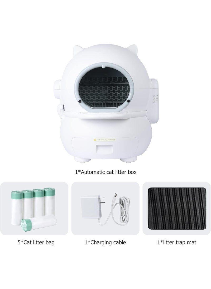 Generic - Self-Cleaning Cat Litter Box,Automatic litter box for multiple of cats，One-touch intelligent safety cat litter box easy to clean - Image 1