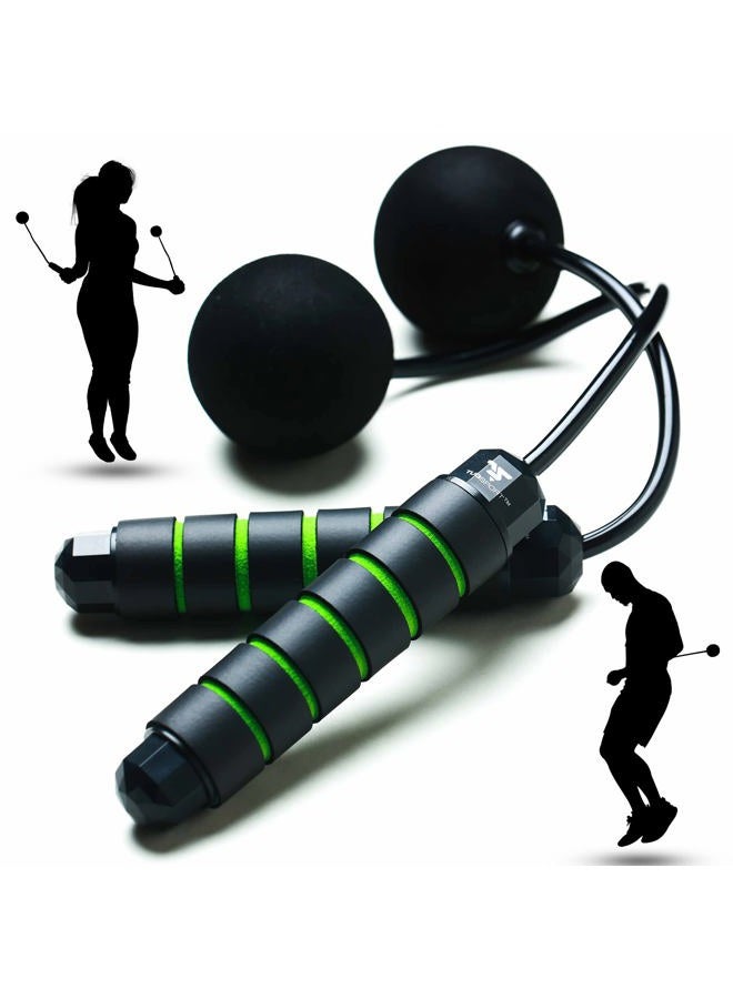 Weighted Cordless Jump Rope - Adjustable Length Ropes Ropeless Jump Rope For Beach Body - Eliminate Dad Bod With Indoor Jumprope - Cordless Jumping Rope Great For Improving Fitness In Small Spaces