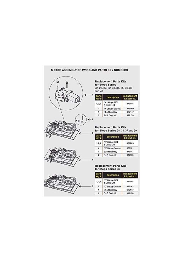 Kwikee Lippert Components 379769 Step Motor Conversion Replacement B Integrated Motor/Gear Box Linkage Kit and Control Unit - Image 3