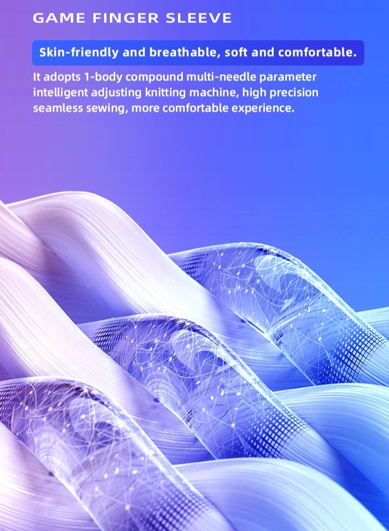 2 Pairs Gaming Finger Sleeves (Black & Pink) with Storage Box - Ultra-Thin, Anti-Sweat & Breathable Finger Gloves for PUBG/COD/Mobile Legends - Perfect Gift for Arab Gamers Couples - Image 5