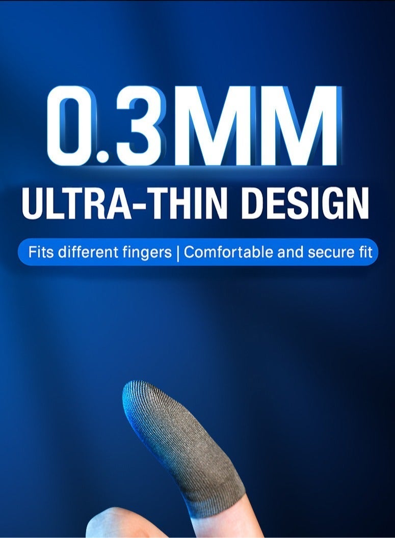 2 Pairs Gaming Finger Sleeves (Grey & Pink) with Storage Box – Ultra-Thin, Anti-Sweat Thumb Sleeves for Mobile Gaming, PUBG, COD - Image 4