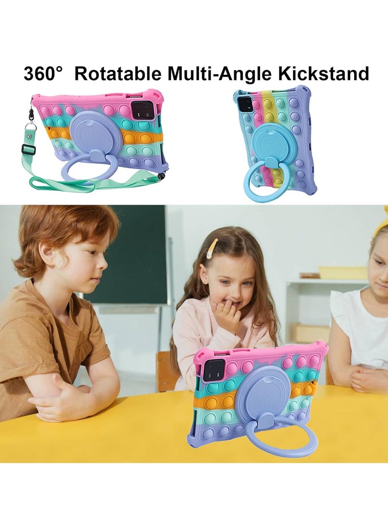 VKL Case Compatible with Xiaomi Pad 6/ Xiaomi Pad 6 Pro 11 Inch 2023,Xiaomi Mi Pad 5/ Pad 5 Pro/Pad 5 Pro 5G 11 Inch 2021,with Shoulder Strap Pencil Holder Stylus, Color-1 - Image 2