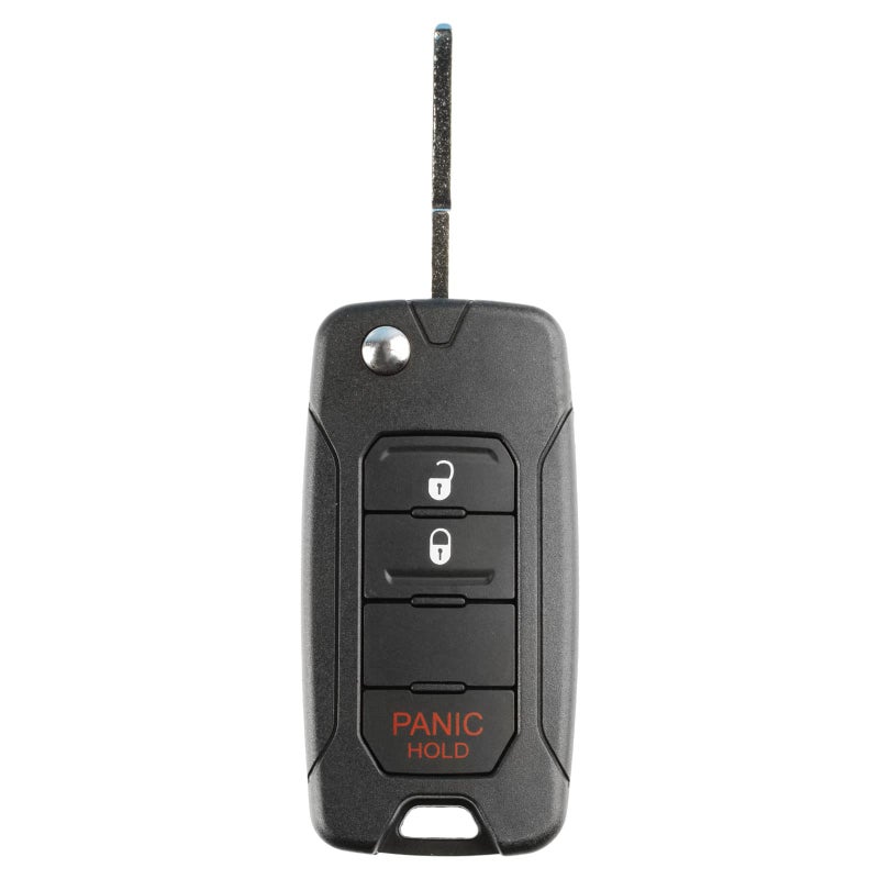 KeylessOption Remote Flip Key Fob Keyless Entry 3btn for Jeep Renegade 48 AES Chip (2ADFTFI5AM433TX) - Image 5