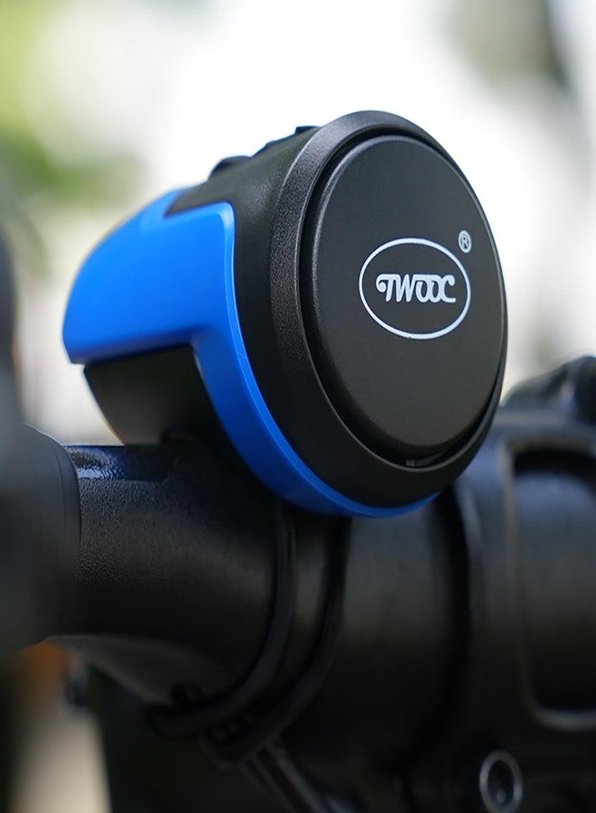 Chrisphil Bike Electronic Horn for Adult, 125dB Loud Cycling Bell with Anti-Theft Alert USB Rechargeable Waterproof Feature for Road/Mountain Urban Bikes Cycling Tricycle Bells (Blue) - Image 3