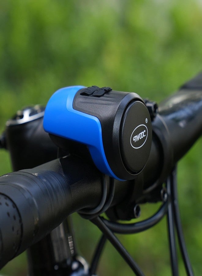 Chrisphil Bike Electronic Horn for Adult, 125dB Loud Cycling Bell with Anti-Theft Alert USB Rechargeable Waterproof Feature for Road/Mountain Urban Bikes Cycling Tricycle Bells (Blue) - Image 4