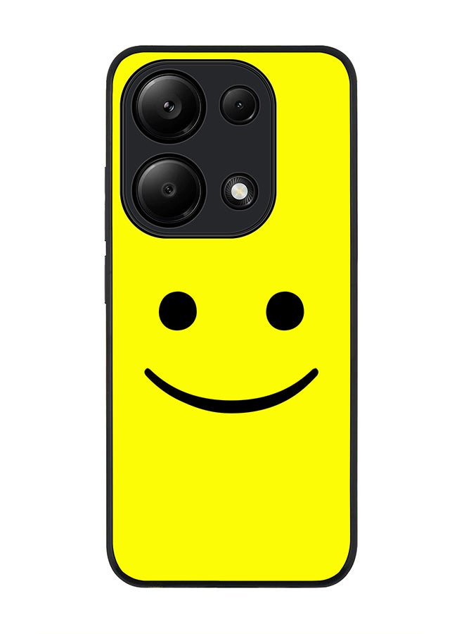 Stylizedd Rugged Black Edge Case for Xiaomi Redmi Note 13 Pro 4G / Xiaomi Poco M6 Pro 4G, Slim fit Case Thin Cover -  Blimey Smiley - Image 1