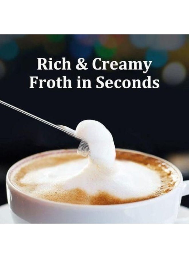 USB Rechargeable Electric Milk Frother & Egg Beater with 3 Speeds and 2 Whisk Heads - Multi ColorUSB Rechargeable Electric Milk Frother & Egg Beater with 3 Speeds and 2 Whisk Heads - Multi Color - Image 4