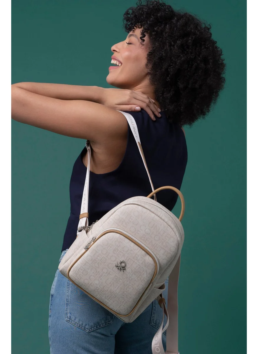 UNITED COLORS OF BENETTON Benetton Women's Backpack Beige-Camel BNT1280