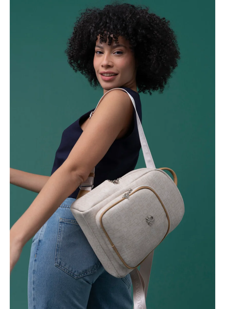UNITED COLORS OF BENETTON Benetton Women's Backpack Beige-Camel BNT1280