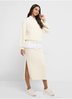 VERO MODA تنورة عالية الخصر  - Image 1