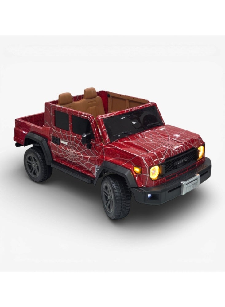 Electric children's car chassis with 4 motors and remote control - Image 1