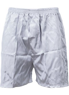 Oppland Men's Satin Fabric Shorts Solid Color Elastic Waist No Pocket Lightweight Fabric  - Image 1