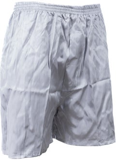 Oppland Men's Satin Fabric Shorts Solid Color Elastic Waist No Pocket Lightweight Fabric  - Image 3
