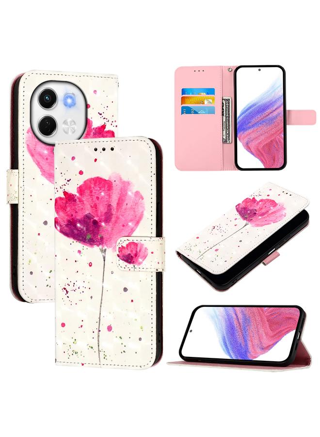 For Tecno Spark 30 5G / Pova 6 Neo 5G 3D Painting Horizontal Flip Leather Phone Case(Flower)
