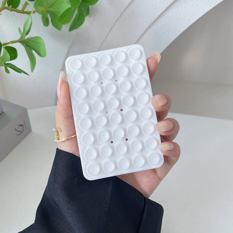 Multifunctional Double-Sided Silicone Suction Cups, 40pcs Mobile Accessories White (OPP bag)