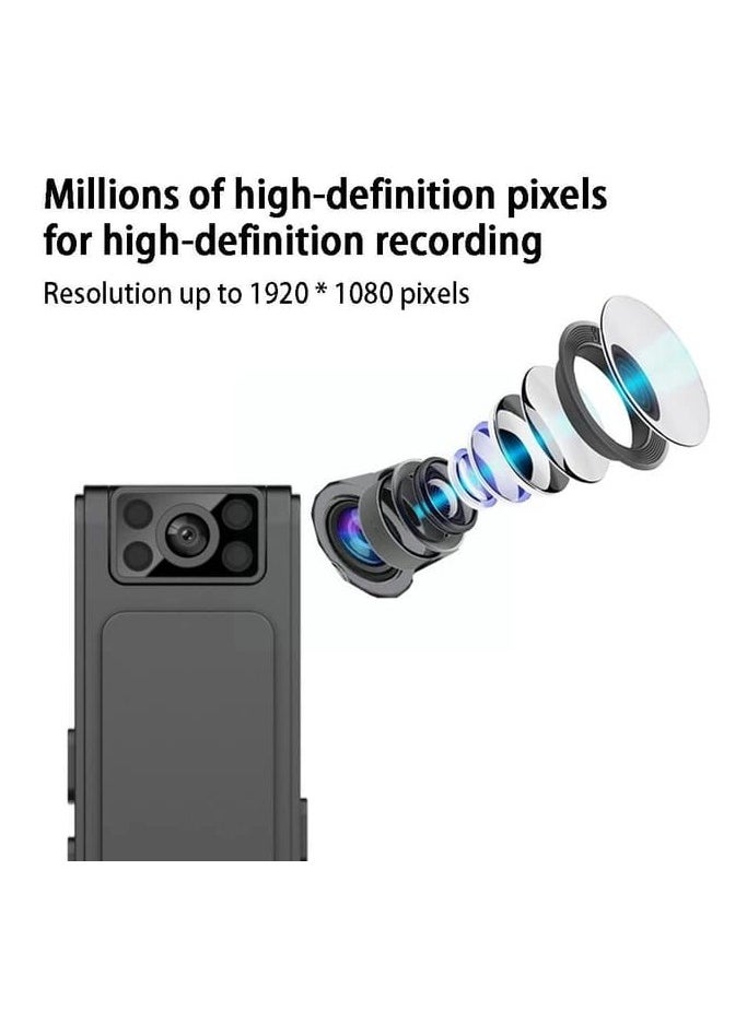 Generic HD 1080P Body Camera With Wifi, Action Body Camera Portable Back Clip Design, Wifi Mini Body Camera High Definition Image Sensor Adjustable, 180 Degree Rotatable Camera  - Image 2