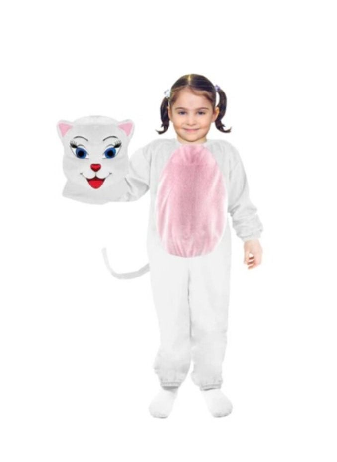 Oulabi Mir - Cat Costume White 8-9 Years Old - Image 1