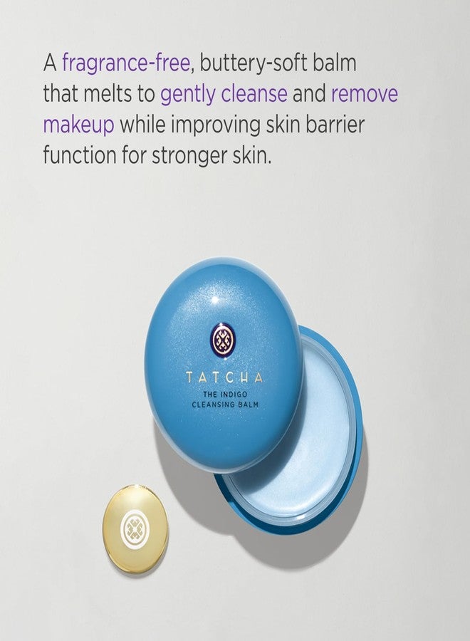 TATCHA The Indigo Cleansing Balm | Gentle Moistuirizing Cleanser, Fragrance-Free, Buttery-Soft Balm that Melts to Gently Cleanse & Remove Makeup | 1.9 oz - Image 2