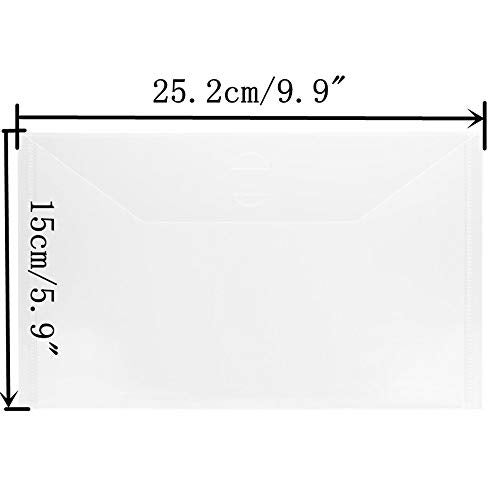 Briartw 5.9 x 9.9 inch Large Stamp & Die Storage Pockets Resealable Clear Plastic Seal Bags Storage Case for Cutting Dies Stencil Album Stamp Crafts for DIY Scrapbooking Paper Card Craft Cutting Die - Image 2