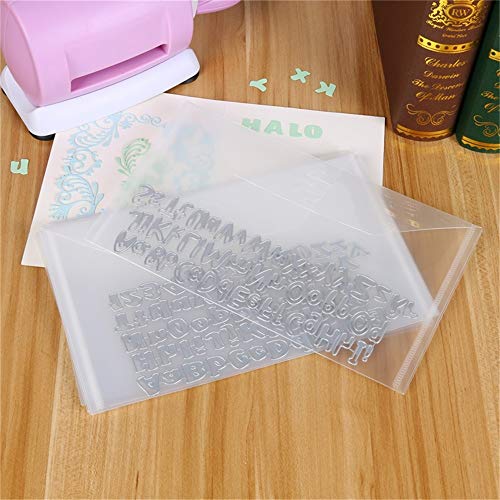 Briartw 5.9 x 9.9 inch Large Stamp & Die Storage Pockets Resealable Clear Plastic Seal Bags Storage Case for Cutting Dies Stencil Album Stamp Crafts for DIY Scrapbooking Paper Card Craft Cutting Die - Image 5