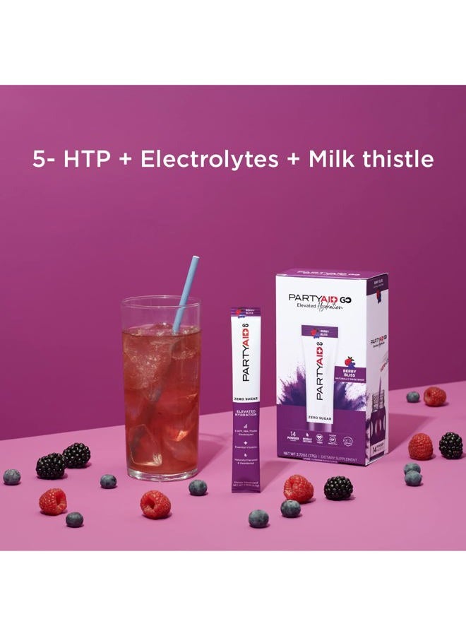LIFEAID PARTYAID GO! اشعر بالراحة الليلة وغداً، بدون سكر، 5-HTP، مركب ب، حليب الشوك، إلكتروليتات، بدون نكهات أو محليات صناعية، خالي من الكافيين، 14 حبة (عبوة من 1) - Image 5