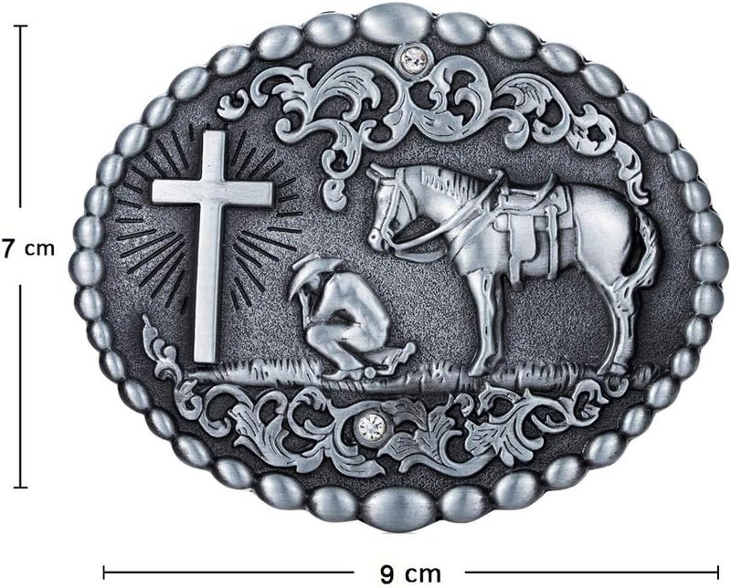 KDG Western Cowboy Belt Buckles Men Vintage Novelty Large Handmade Belt Buckle… - Image 3