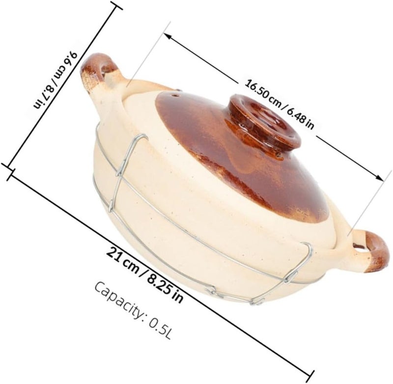 KSA stocked goods Luxshiny 2pcs Small Clay Pot Casserole with Handle 0.5l Single-handle Earthenware Cooking Pot and Oven Baking Kitchen Cookware Multi-market matching options Air & land transit compatible KSA stocked goods Upgraded general grade quality Multi-category warehouse equip Wear resistant Wide usage compatibility Multi item matching Secure equipped warehouse Fast warehouse picking Sufficient order stock Easy lifting build Trendy versatile build Cleaner resistant KSA market popular practical build Big & small space compatible General need oriented design Classified organized storage Intercity storage hub Cross-material combo compatible Light durable upgraded substance Neat shape Simple practical structure Classic practical design - Image 2
