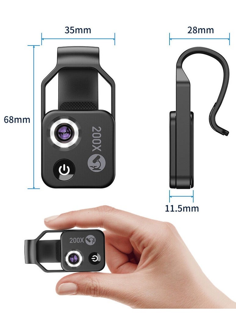 APEXEL APEXEL 200X Microscope Lens Mobile Phone High Magnification For iOS Android!  - Image 3