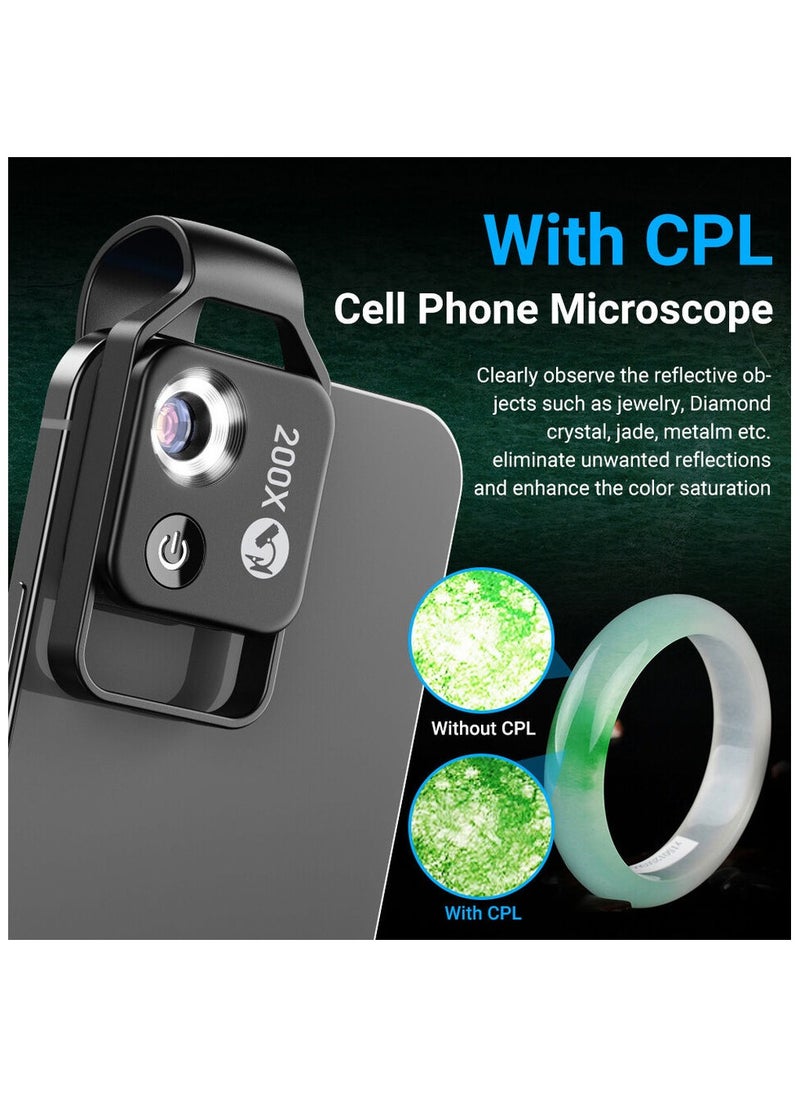 APEXEL APEXEL 200X Microscope Lens Mobile Phone High Magnification For iOS Android!  - Image 5