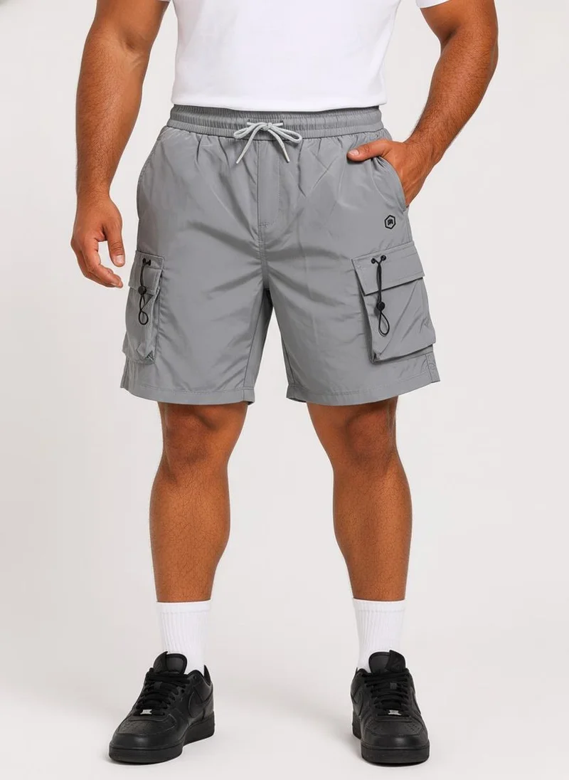 بريما إيس رجالي Cargo Shorts Airy الهواء الطلق والنشاط بريميوم Grey