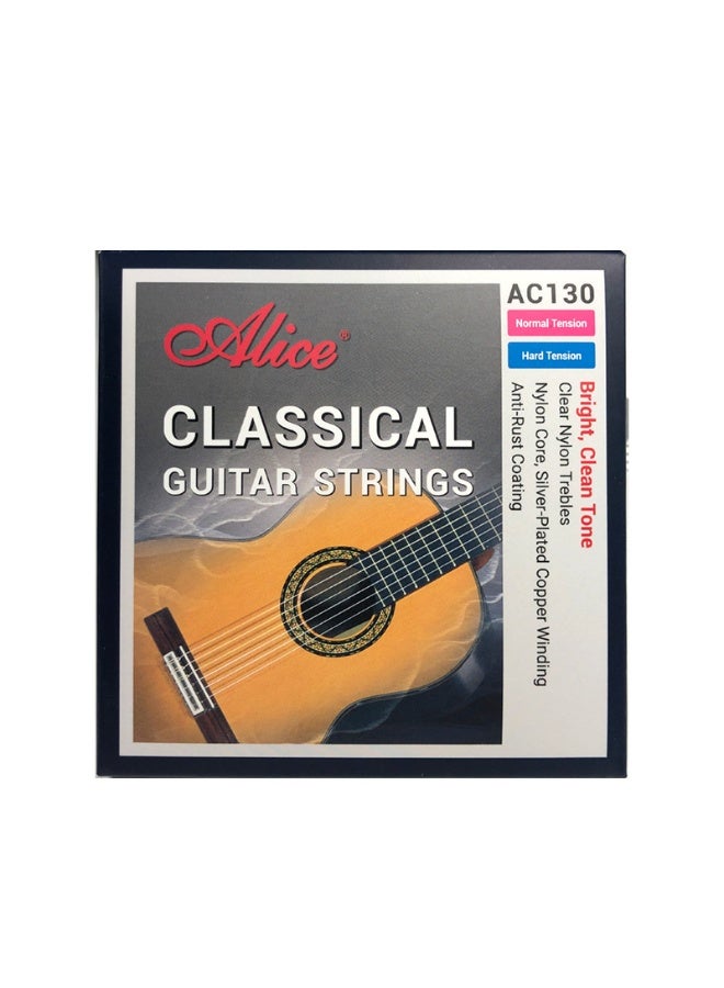 أليس مجموعة أوتار الجيتار الكلاسيكية من أليس AC130-N 1 إلى 6 أوتار من النايلون - Image 5