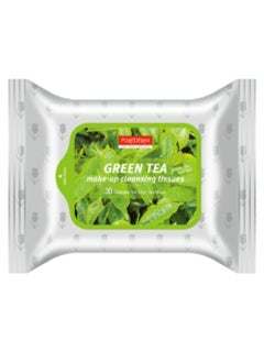 Purederm Natural Make-up Cleansing Tissues “GREEN TEA” 30 Tissues.  - Image 1