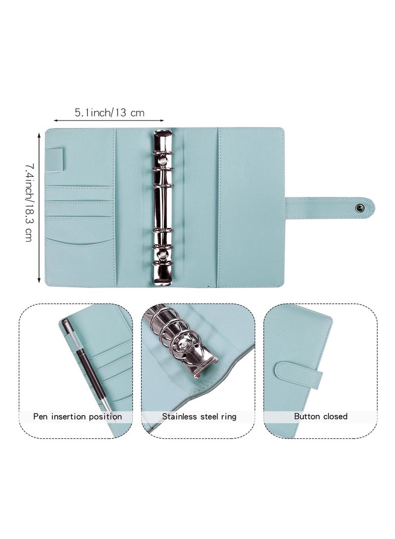 Generic A6 Budget Binder with 12 Clear Envelope Organizing Zippered Storage Pockets PU Leather Notebook for Financial Management and Students  - Image 3