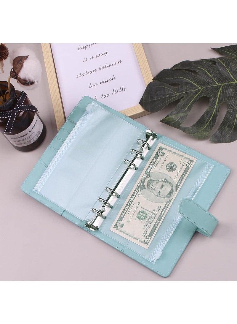 Generic A6 Budget Binder with 12 Clear Envelope Organizing Zippered Storage Pockets PU Leather Notebook for Financial Management and Students  - Image 5