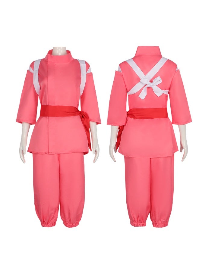 NIBEMINENT Girl red kimono ogino chihiro shorts cosplay costume - Image 1