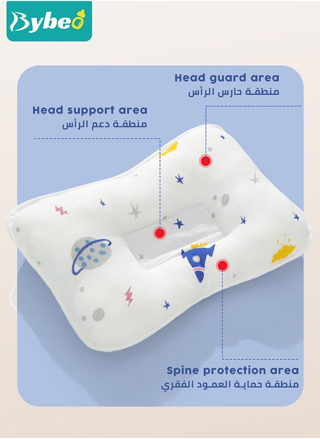 Bybeo - Breathable Bamboo Fiber Baby Blanket with Shaped Pillow,Infant Travel Blankets Bath Towel for Newborn Boys and Girls,110*110cm - Image 1