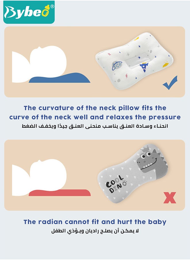 Bybeo - Breathable Bamboo Fiber Baby Blanket with Shaped Pillow,Infant Travel Blankets Bath Towel for Newborn Boys and Girls,110*110cm - Image 1