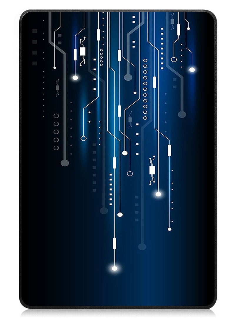 Theodor Protective Flip Case For Lenovo Xiaoxin Pad (2024) With Trifold Stand Auto Wake Sleep Shockproof Cover Abstract 7 - Image 1