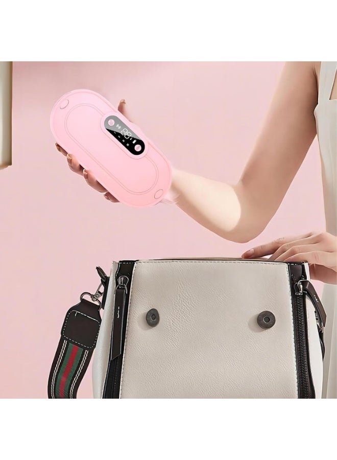 جهاز تدفئة محمول لتسكين آلام الدورة الشهرية - وسادة حرارية بـ 3 مستويات حرارة و4 أنماط تدليك - حزام مريح وقابل للشحن للاستخدام اليومي - Image 3