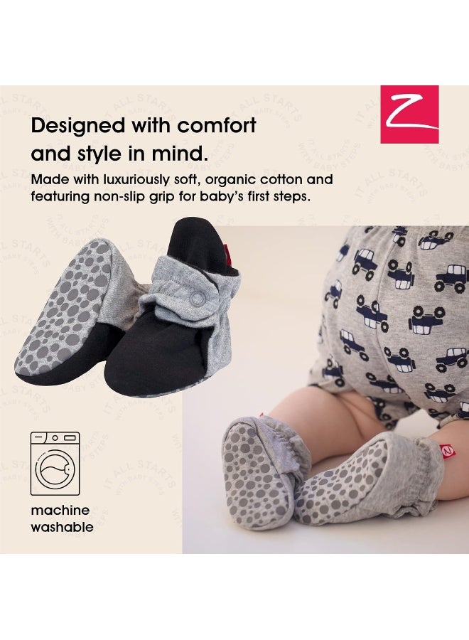 Zutano Zutano unisex-baby Organic Cotton Booties Classic  - Image 2