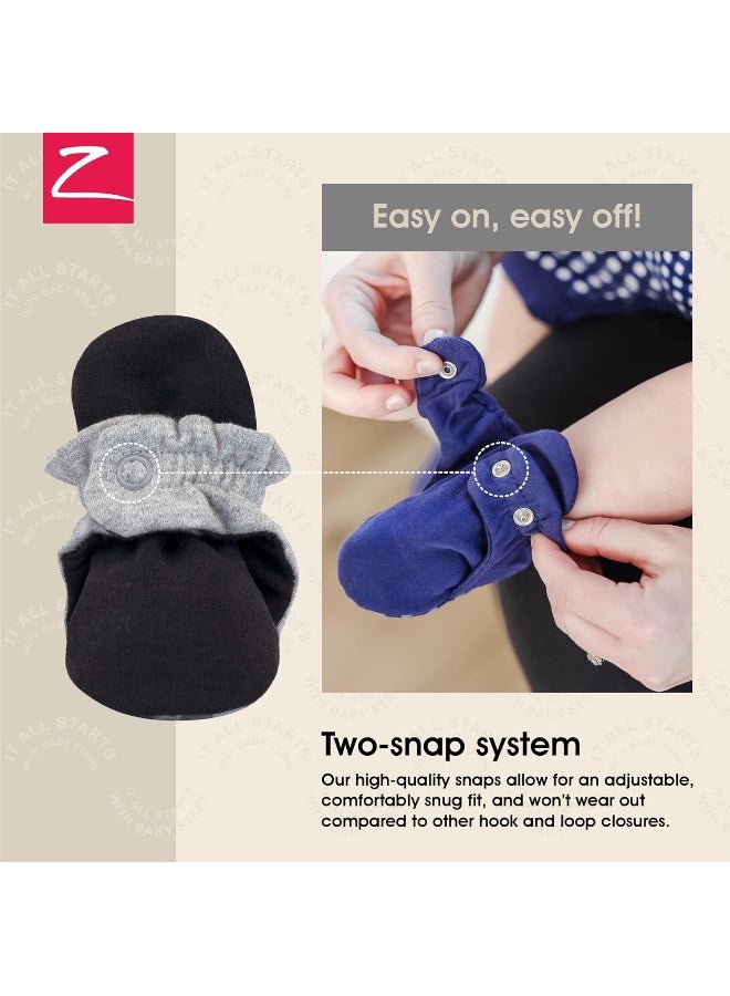 Zutano Zutano unisex-baby Organic Cotton Booties Classic  - Image 3