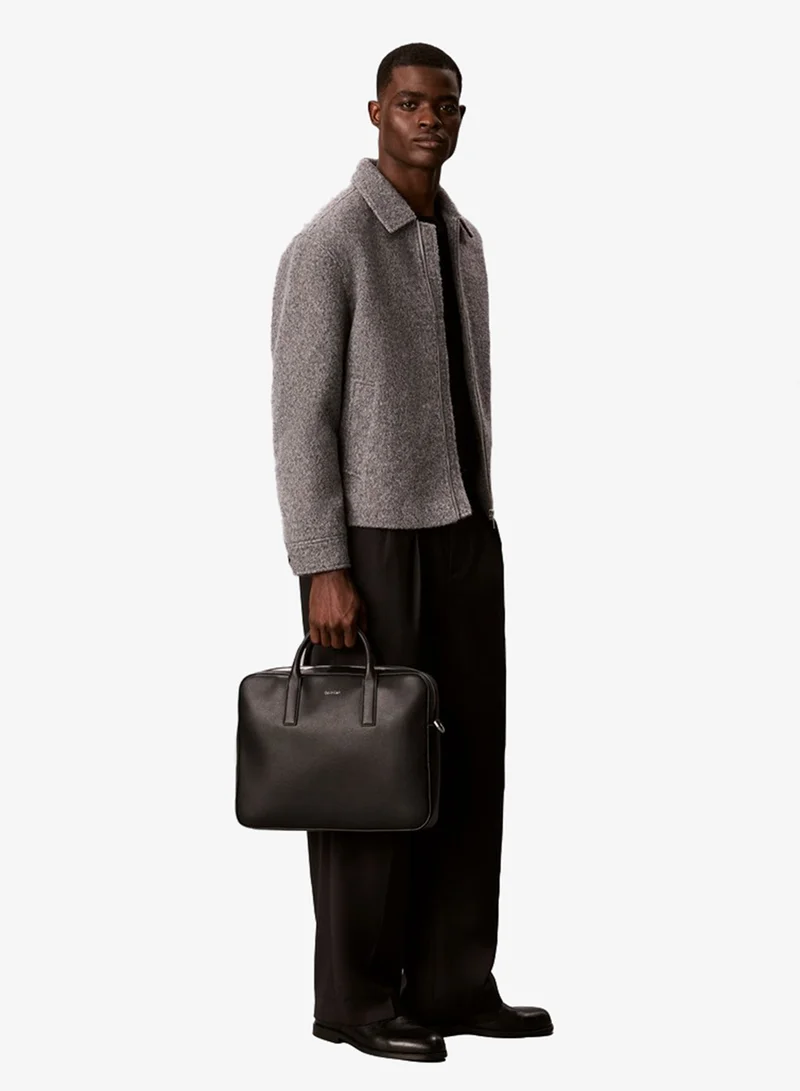 CALVIN KLEIN Metal Logo Laptop Bag