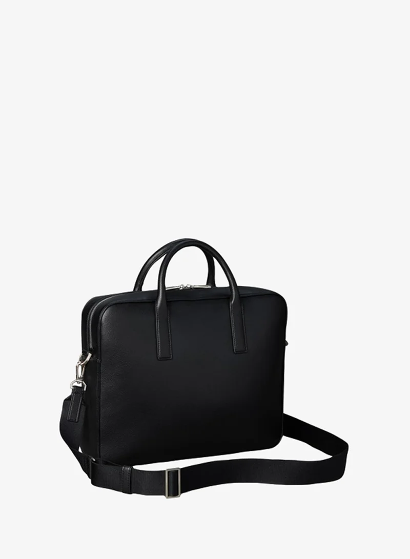 Calvin Klein Black Micro Pebble Commuter Laptop Bag  | Best Price UAE