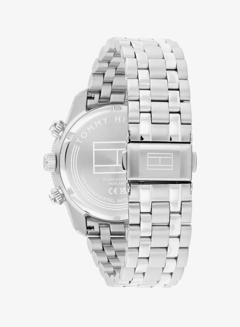 Tommy Hilfiger Mens Chronograph Quartz Watch With Silver Stainless Steel Bracelet - 1792215