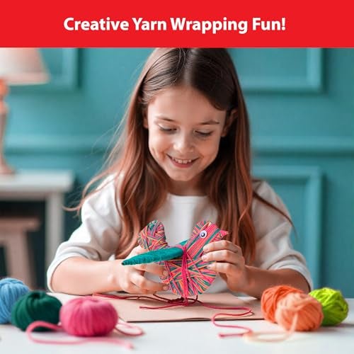 Chalk and Chuckles Art and Craft Kit for Kids - Make Your Own Yarn Bird Hanging, Age 8-14, DIY Kit, Best Rakhi Gift for Boys, Girls 9, 10, 11, 12, 13 Years Old - Image 2
