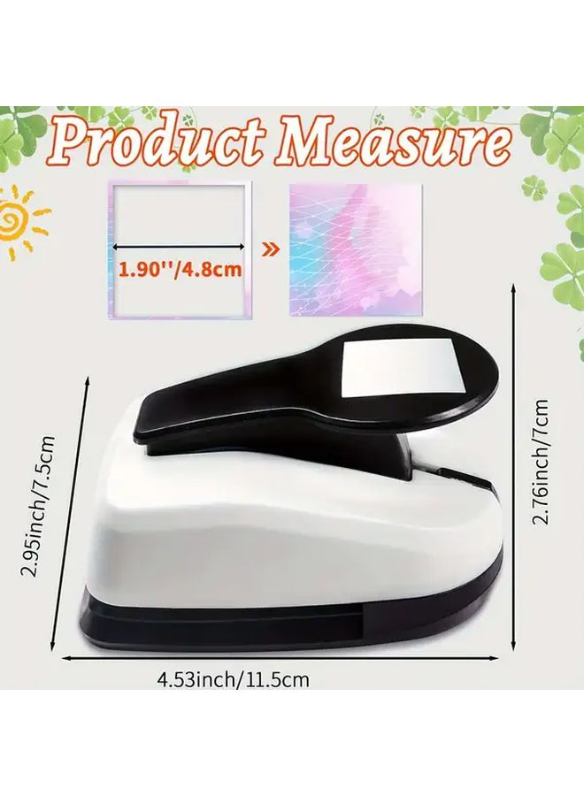 Square Heavy Duty Manual Paper Cutter And Hole Punch Tool For Scrapbooking Card Making - Image 3